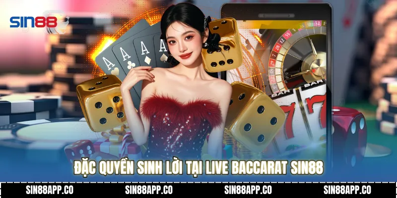 Đặc quyền sinh lời tại Live Baccarat SIN88