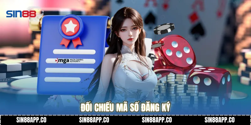 Đối chiếu mã số đăng ký
